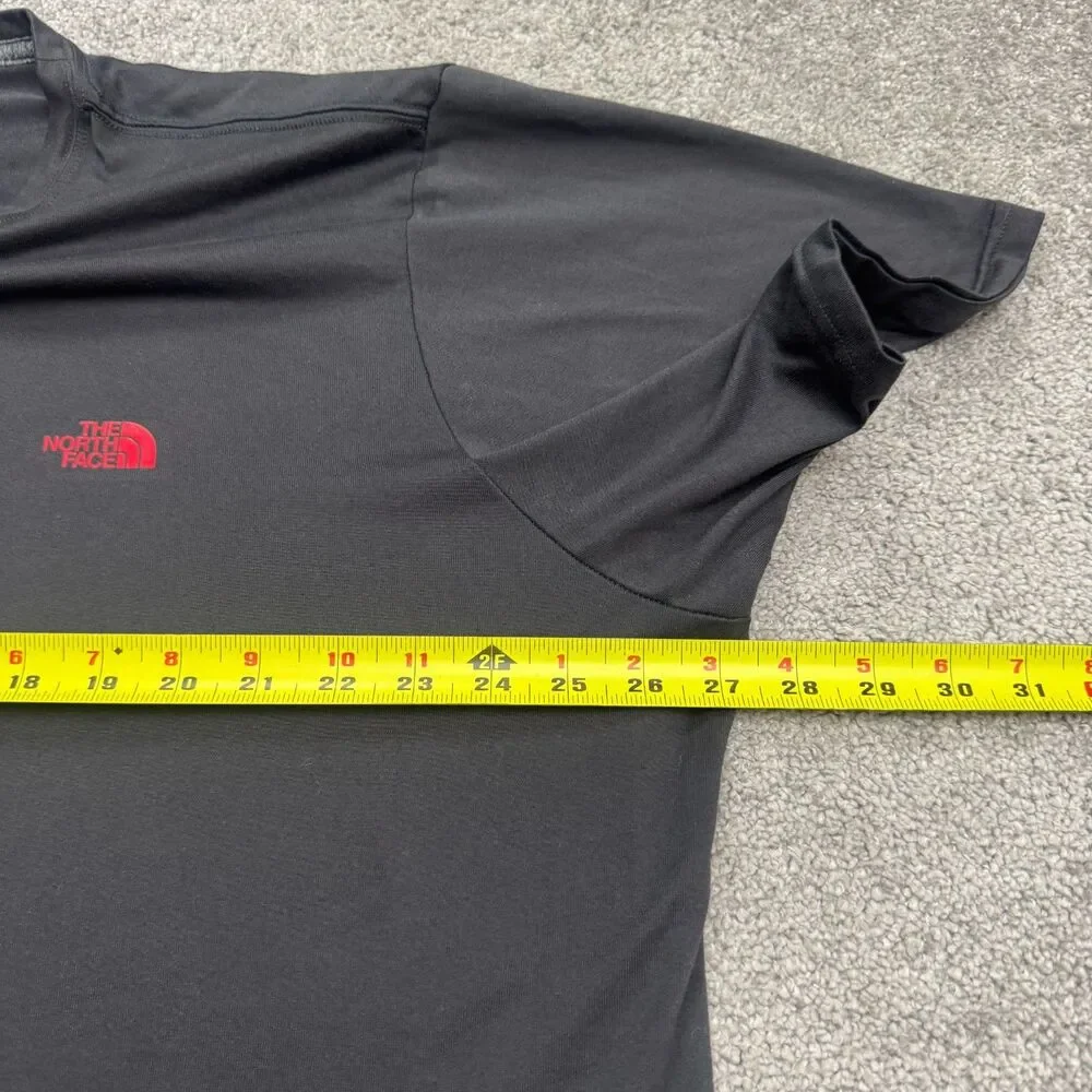 The North Face Reaxion Amp Athletic Fit Logo T-Shirt Mens XL Gray Crew Neck Tee